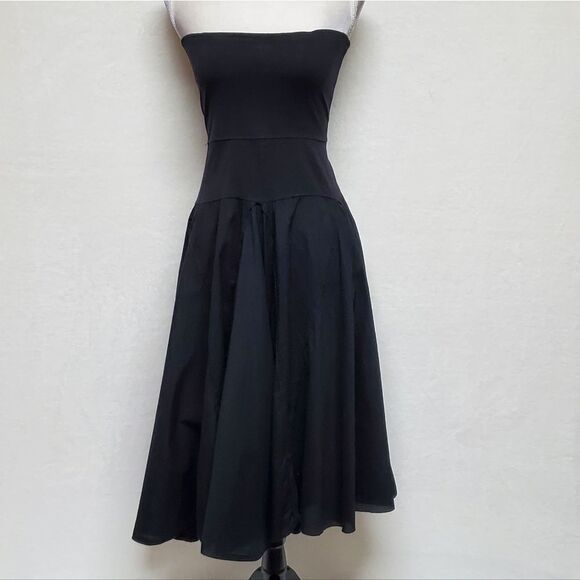 Vintage Y2K Bisou Bisou Michelle Bonbot Black Asymmetrical Patchwork Midi Skirt - Picture 15 of 16